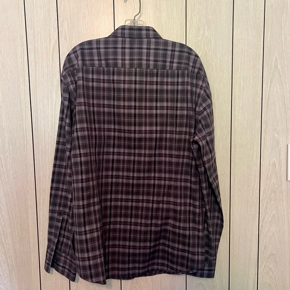 Boss Casual Plaid Shirt - Black and Red - Picture 4 of 4